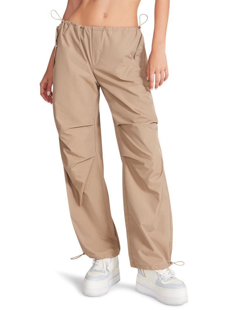 Khaki Steve Madden Pia Parachute Women's Pants | PH 1264UED